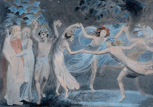 Oberon, Titania and Puck with Fairies Dancing, William Blake